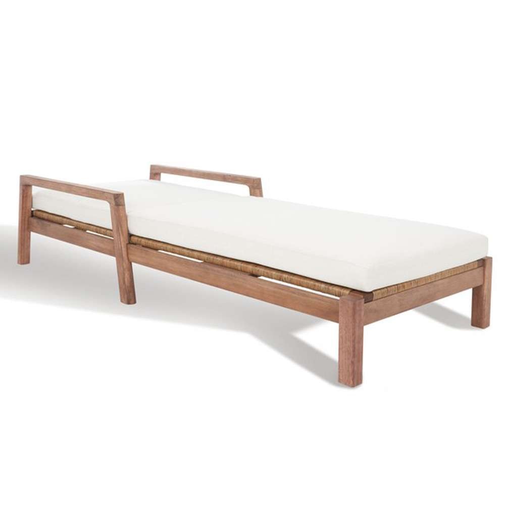 Safavieh - Couture - Donnamaria Wicker Sun Lounger - Natural - White - CPT1027A veiw 5