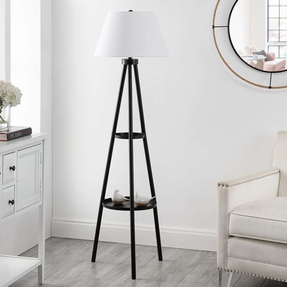 Safavieh - Dorea 63in Floor Lamp - Black - FLL4107A veiw 1