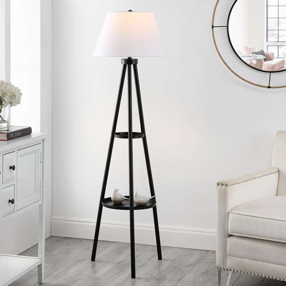 Safavieh - Dorea 63in Floor Lamp - Black - FLL4107A veiw 2