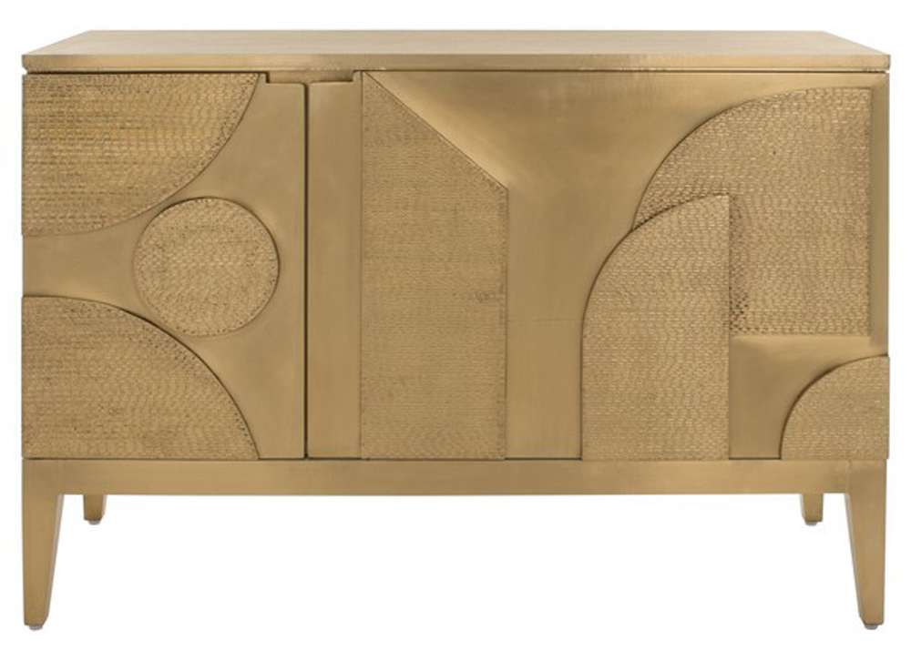 Safavieh - Couture - Dorielle Brass Covered Sideboard - Gold - SFV6614A veiw 1