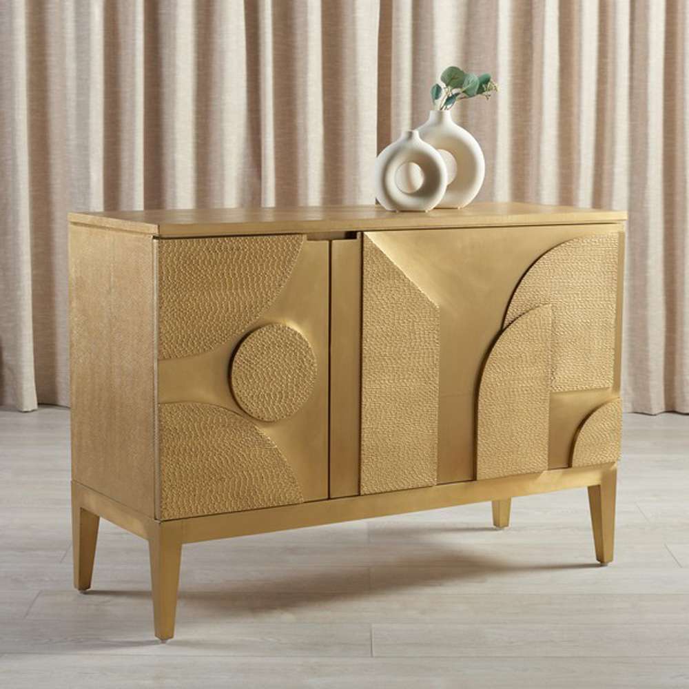 Safavieh - Couture - Dorielle Brass Covered Sideboard - Gold - SFV6614A veiw 3