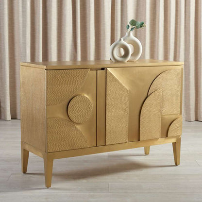 Safavieh - Couture - Dorielle Brass Covered Sideboard - Gold - SFV6614A veiw 3