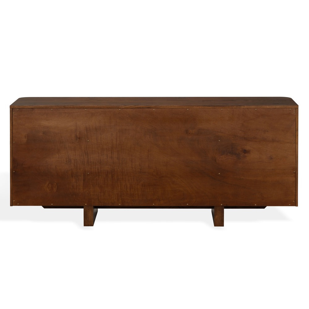 Safavieh - Dorothea 3 Drawer Wood Sideboard / Walnut / Brass - SFV4282A view 5