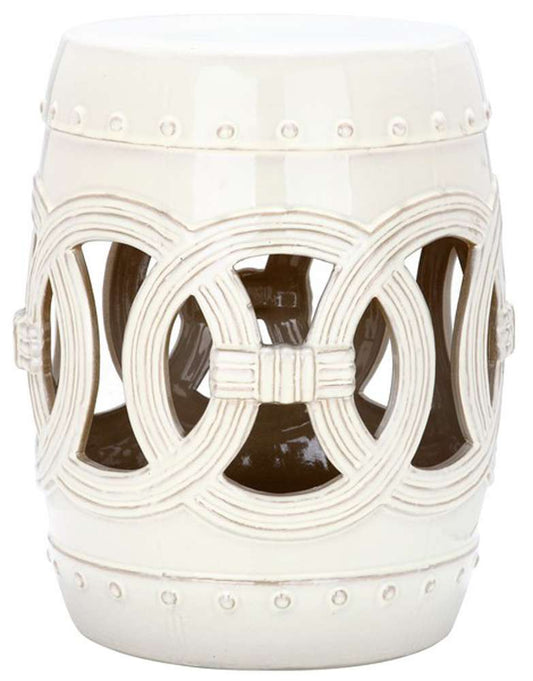 Safavieh - Double Coin Garden Stool - Creme - ACS4500E veiw 1