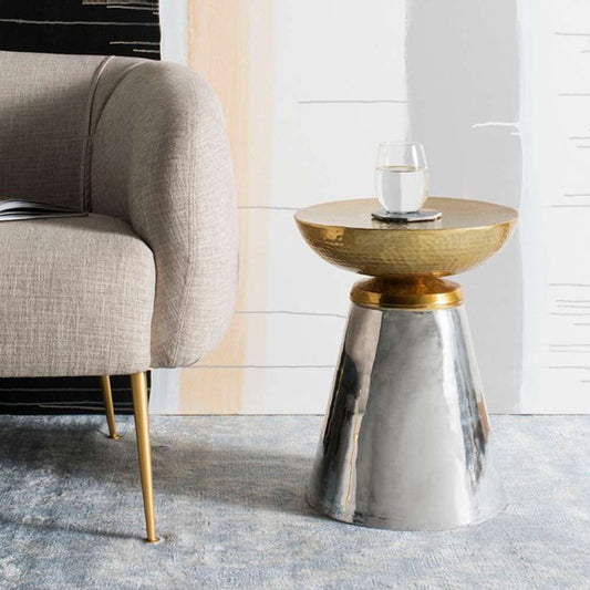 Safavieh - Dov Drum Side Table - Gold - FOX4526A veiw 2