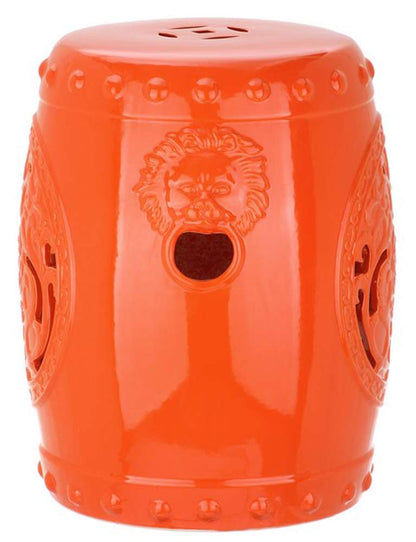 Safavieh - Dragon Coin Garden Stool - Orange - ACS4533D veiw 1
