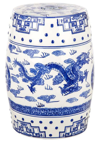 Safavieh - DragonS Breath Garden Stool - Blue - ACS4554A veiw 3