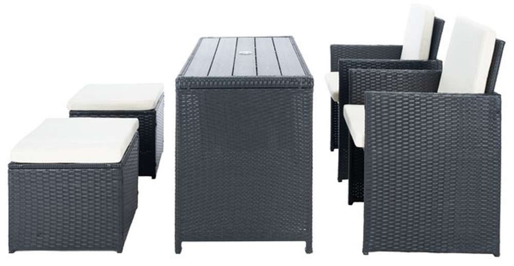 Safavieh - Dranda 5 Pc Dining Set - Black - Beige - PAT9023A veiw 1