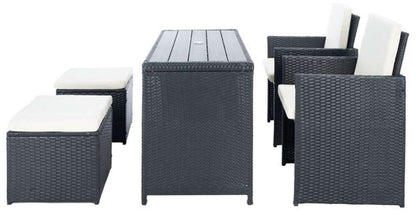 Safavieh - Dranda 5 Pc Dining Set - Black - Beige - PAT9023A veiw 1