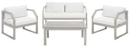 Safavieh - Dren 4 Pc Living Set - Grey - Beige - PAT7067B veiw 1