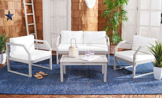 Safavieh - Dren 4 Pc Living Set - Grey - Beige - PAT7067B veiw 2