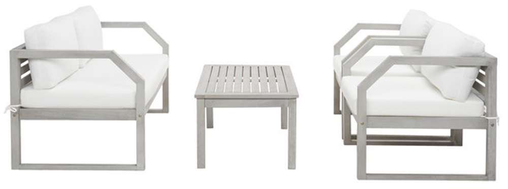 Safavieh - Dren 4 Pc Living Set - Grey - Beige - PAT7067B veiw 3