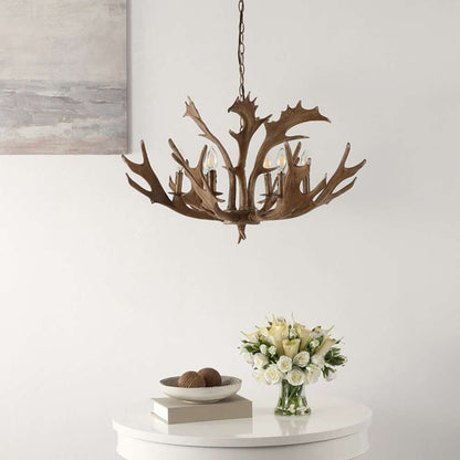 Safavieh - Dresden 6Lt 30in Chandelier - Brown - CHA4029A veiw 1