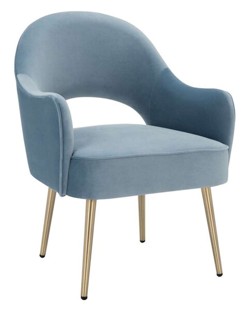 Safavieh - Dublyn Accent Chair - Light Blue - ACH4001B veiw 3