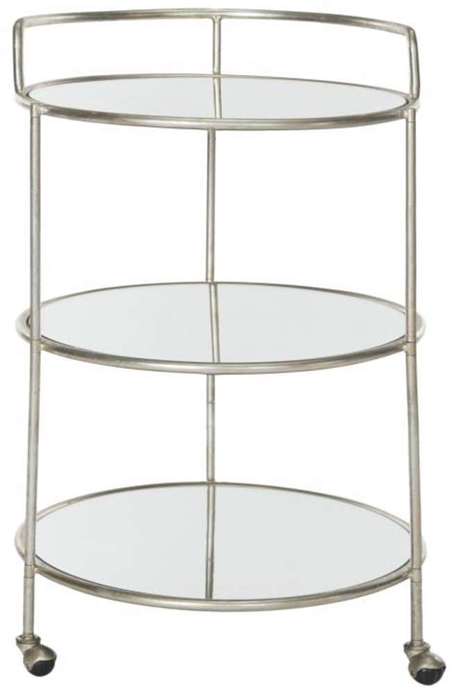 Safavieh - Dulcinea Bar Cart - Silver - Mirror - FOX2554A veiw 1