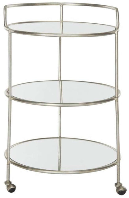 Safavieh - Dulcinea Bar Cart - Silver - Mirror - FOX2554A veiw 1