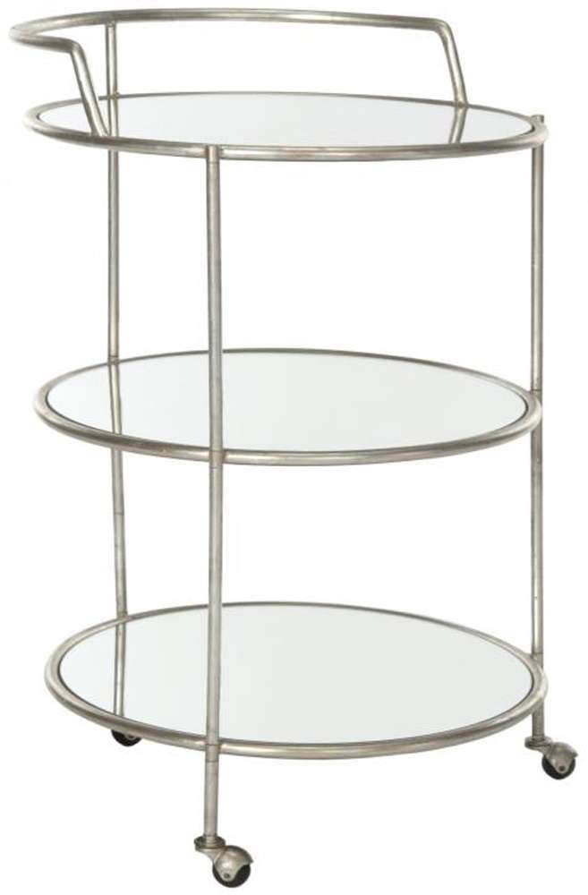 Safavieh - Dulcinea Bar Cart - Silver - Mirror - FOX2554A veiw 3