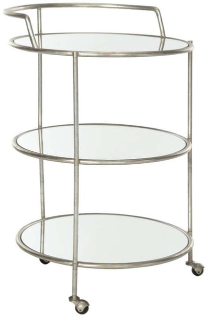 Safavieh - Dulcinea Bar Cart - Silver - Mirror - FOX2554A veiw 3
