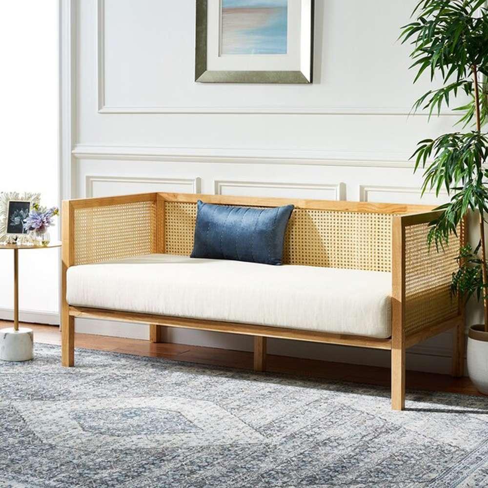 Safavieh - Dune Rattan 3 Seater Sofa - White - Natural - LVS1500A veiw 2