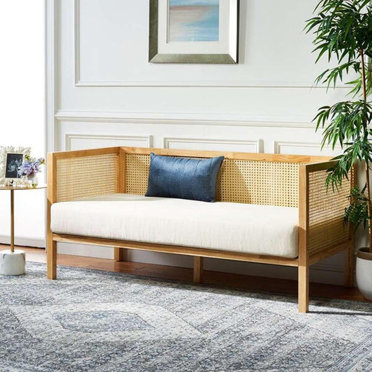 Safavieh - Dune Rattan 3 Seater Sofa - White - Natural - LVS1500A veiw 2