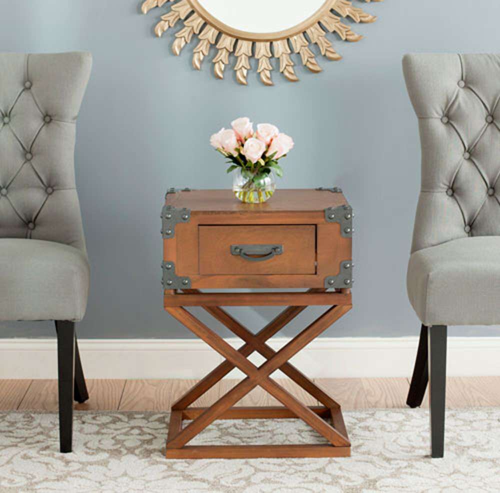 Safavieh - Dunstan Accent Table - Brown - AMH5720D veiw 2