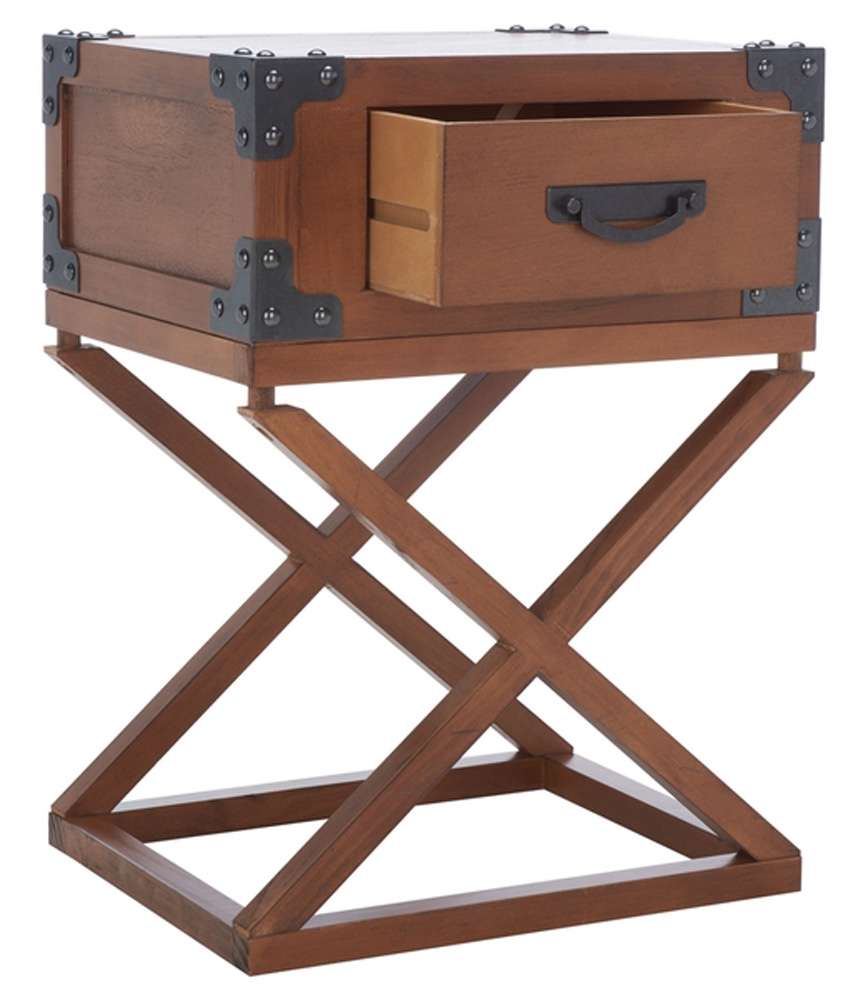 Safavieh - Dunstan Accent Table - Brown - AMH5720D veiw 3