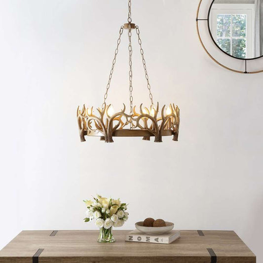 Safavieh - Duriel 6Lt 24.5in Chandelier - Antique Brown - CHA4032A veiw 1