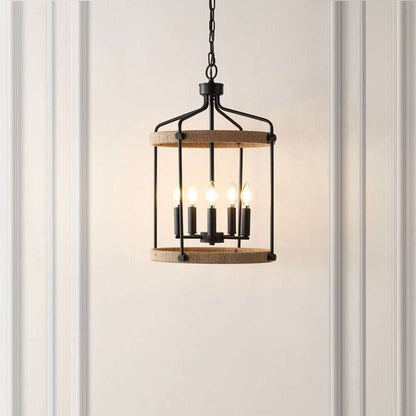 Safavieh - Dwyer 5Lt 16in Pendant - Black - Brown - PND4174A veiw 2