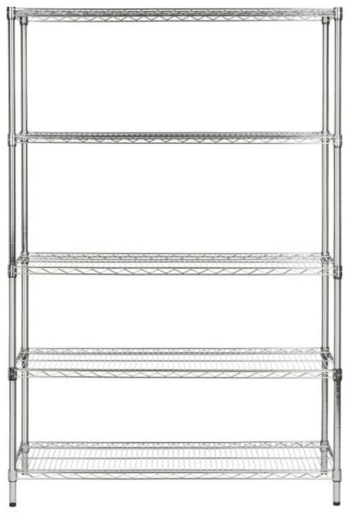 Safavieh - Echo 5 Tier Heavy Duty Shelve - Chrome - HAC2004A veiw 1