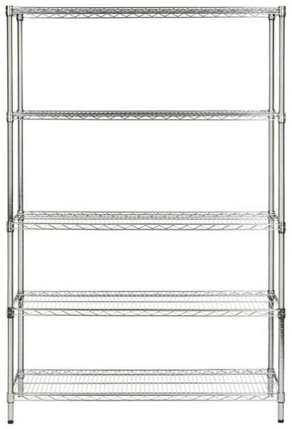 Safavieh - Echo 5 Tier Heavy Duty Shelve - Chrome - HAC2004A veiw 1