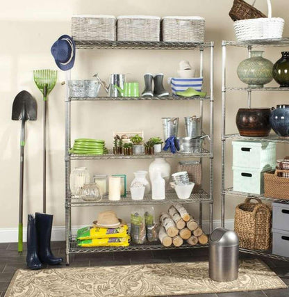 Safavieh - Echo 5 Tier Heavy Duty Shelve - Chrome - HAC2004A veiw 2