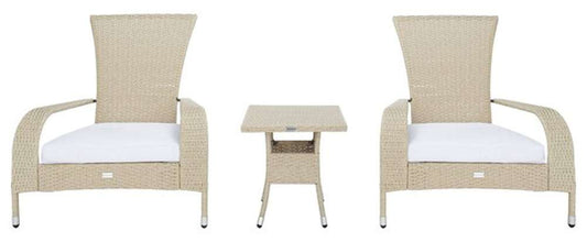 Safavieh - Edna 3Pc Lounge Set - Beige - White - PAT7719B veiw 1