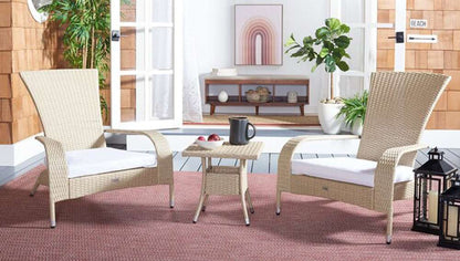 Safavieh - Edna 3Pc Lounge Set - Beige - White - PAT7719B veiw 2