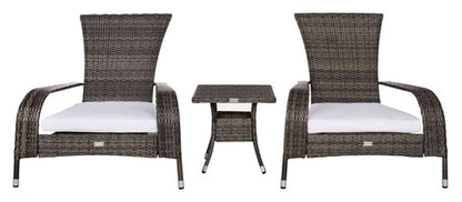 Safavieh - Edna 3Pc Lounge Set - Grey Brown - White - PAT7719C veiw 1