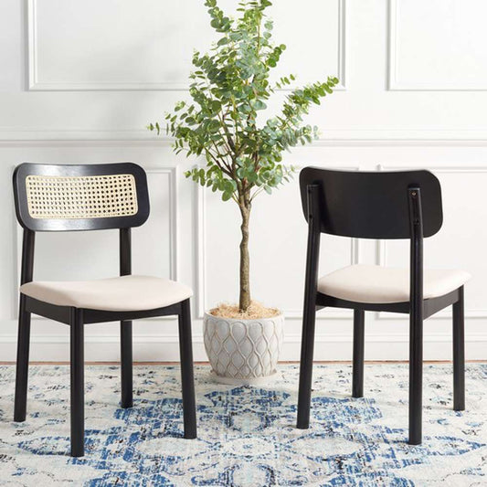 Safavieh - Egon Dining Chair - Black - White  (Set of 2) - DCH1014A-SET2 veiw 2
