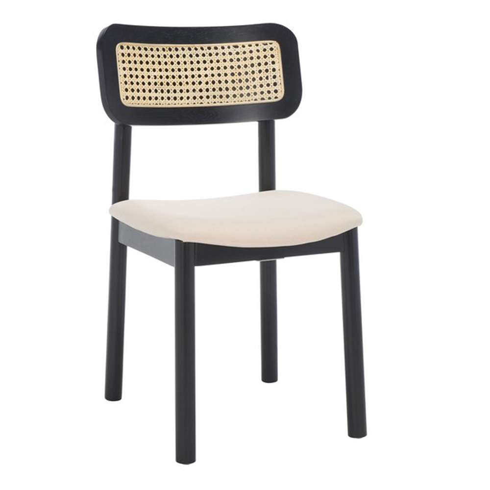 Safavieh - Egon Dining Chair - Black - White  (Set of 2) - DCH1014A-SET2 veiw 3
