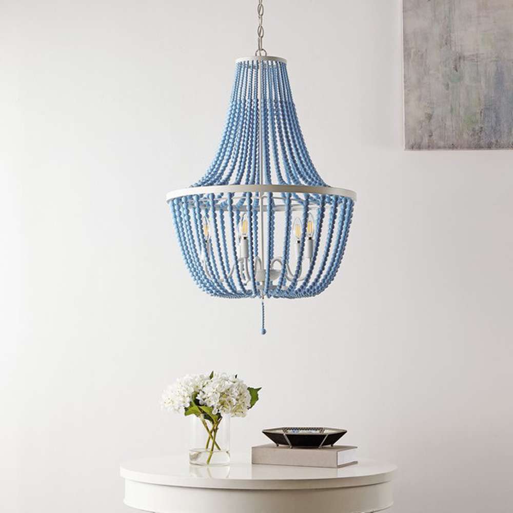 Safavieh - Elanie 5Lt 22 Inch Pendant - Blue - PND4140A veiw 1