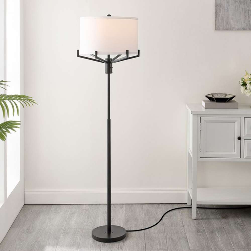 Safavieh - Elaria 63.5in Floor Lamp - Oil Rub Bronze - FLL4117A veiw 2