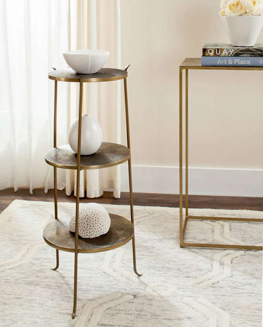 Safavieh - Elda Side Table - Brass - FOX3251A veiw 2