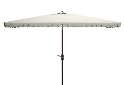 Safavieh - Elegant 6.5X10 Rect Umbrella - Beige - White - PAT8306C veiw 1