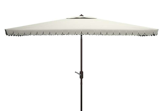 Safavieh - Elegant 6.5X10 Rect Umbrella - Beige - White - PAT8306C veiw 1