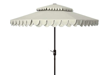 Safavieh - Elegant 9Ft Double Top Umbrella - Beige - White - PAT8206C veiw 1