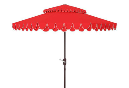 Safavieh - Elegant 9Ft Double Top Umbrella - Red - PAT8206D veiw 1