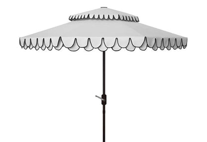 Safavieh - Elegant 9Ft Double Top Umbrella - White - Black - PAT8206E veiw 1