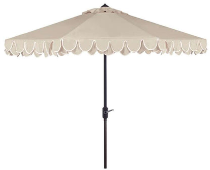 Safavieh - Elegant Valance 11Ft Umbrella - Beige - White - PAT8106C veiw 1