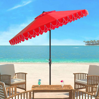Safavieh - Elegant Valance 11Ft Umbrella - Red - PAT8106D veiw 2
