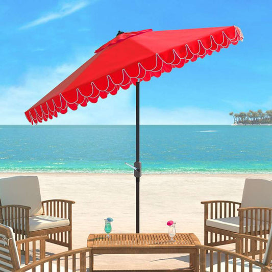 Safavieh - Elegant Valance 11Ft Umbrella - Red - PAT8106D veiw 2