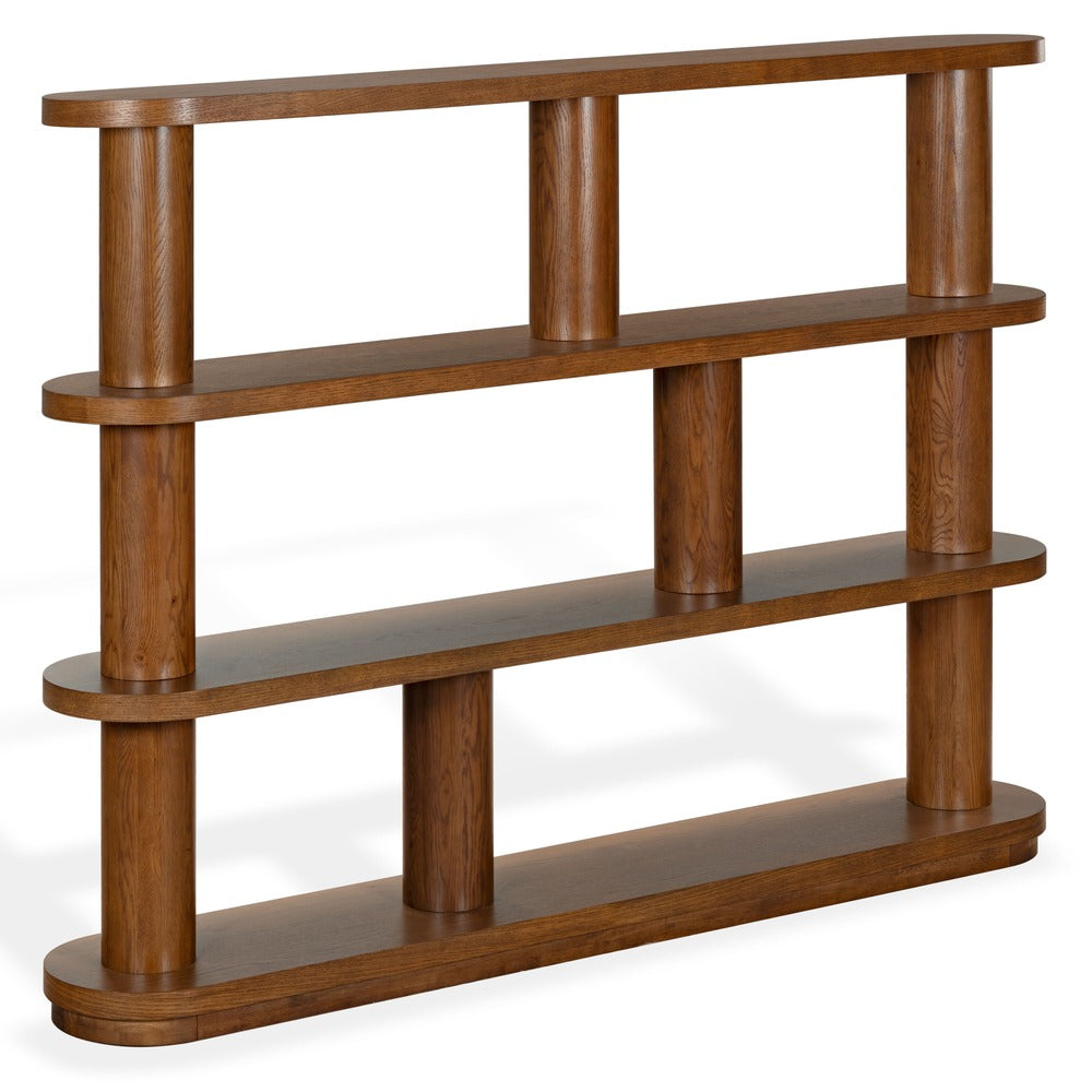 Safavieh - Eleonora 3 Shelf Wood Bookshelf / Walnut - SFV4281A-2BX view 3