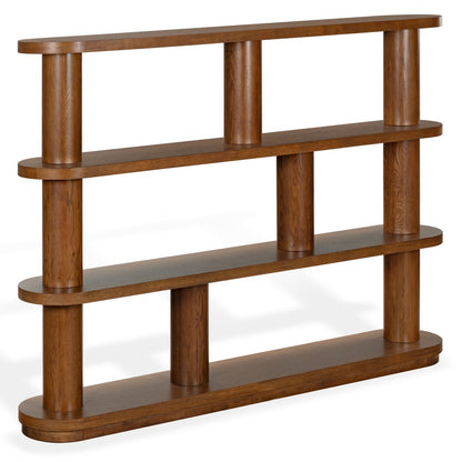 Safavieh - Eleonora 3 Shelf Wood Bookshelf / Walnut - SFV4281A-2BX view 3