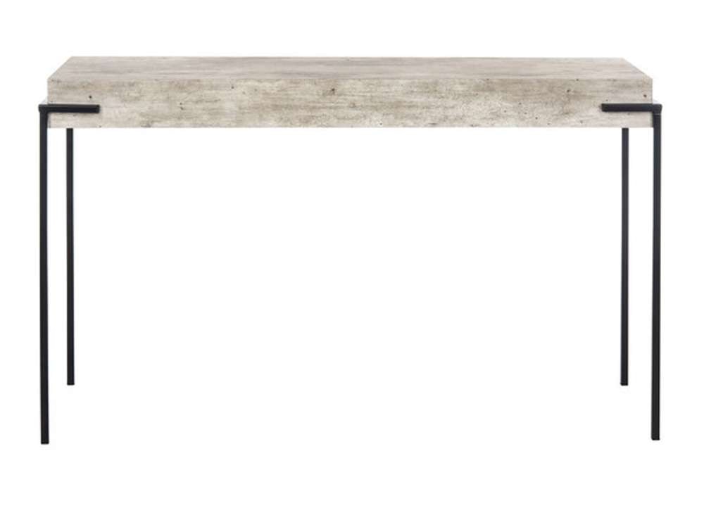 Safavieh - Eli Rectangle Console Table - Light Grey - Black - CNS4200A veiw 1